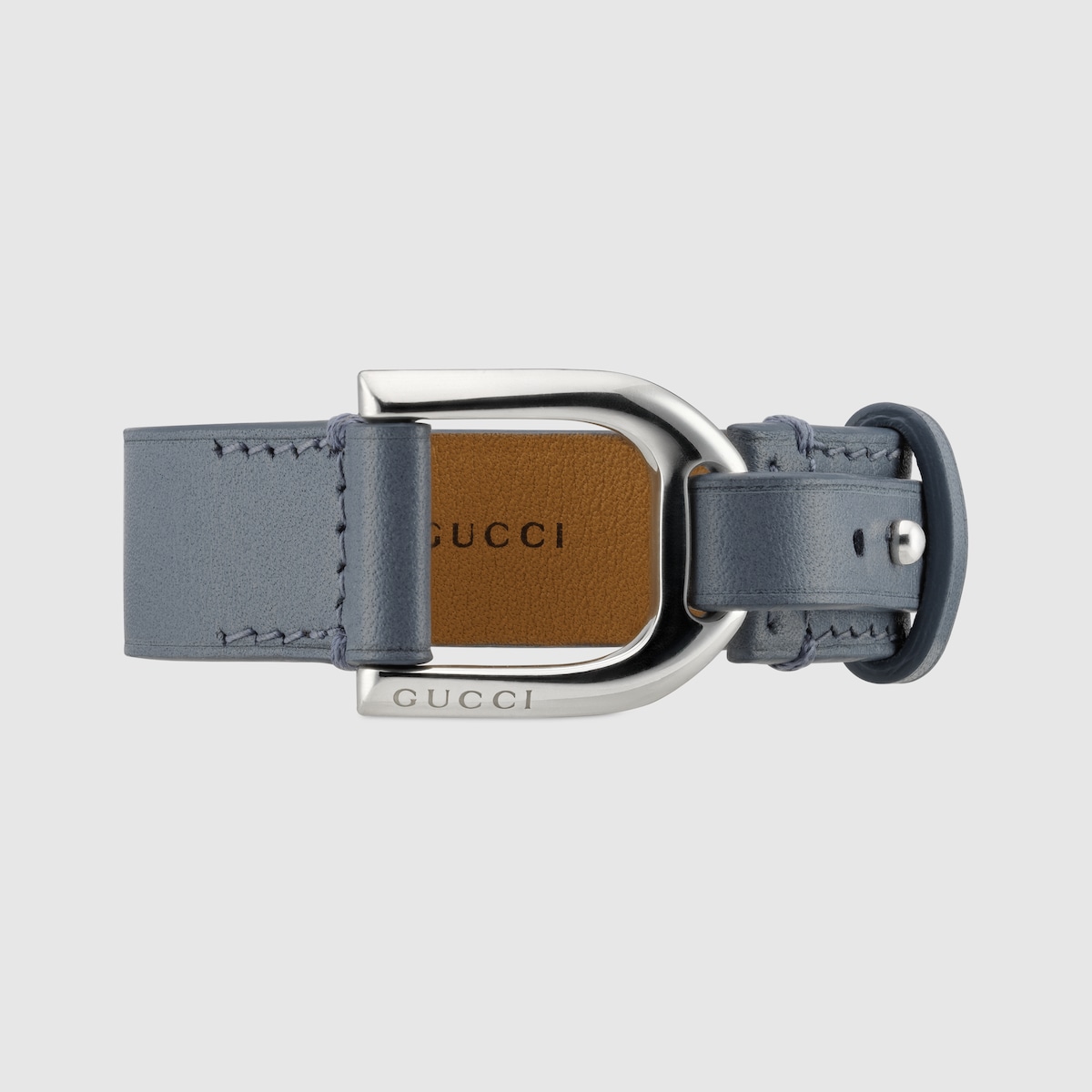 グッチ スタッファ〕ブレスレット ・グレー レザー | GUCCI公式