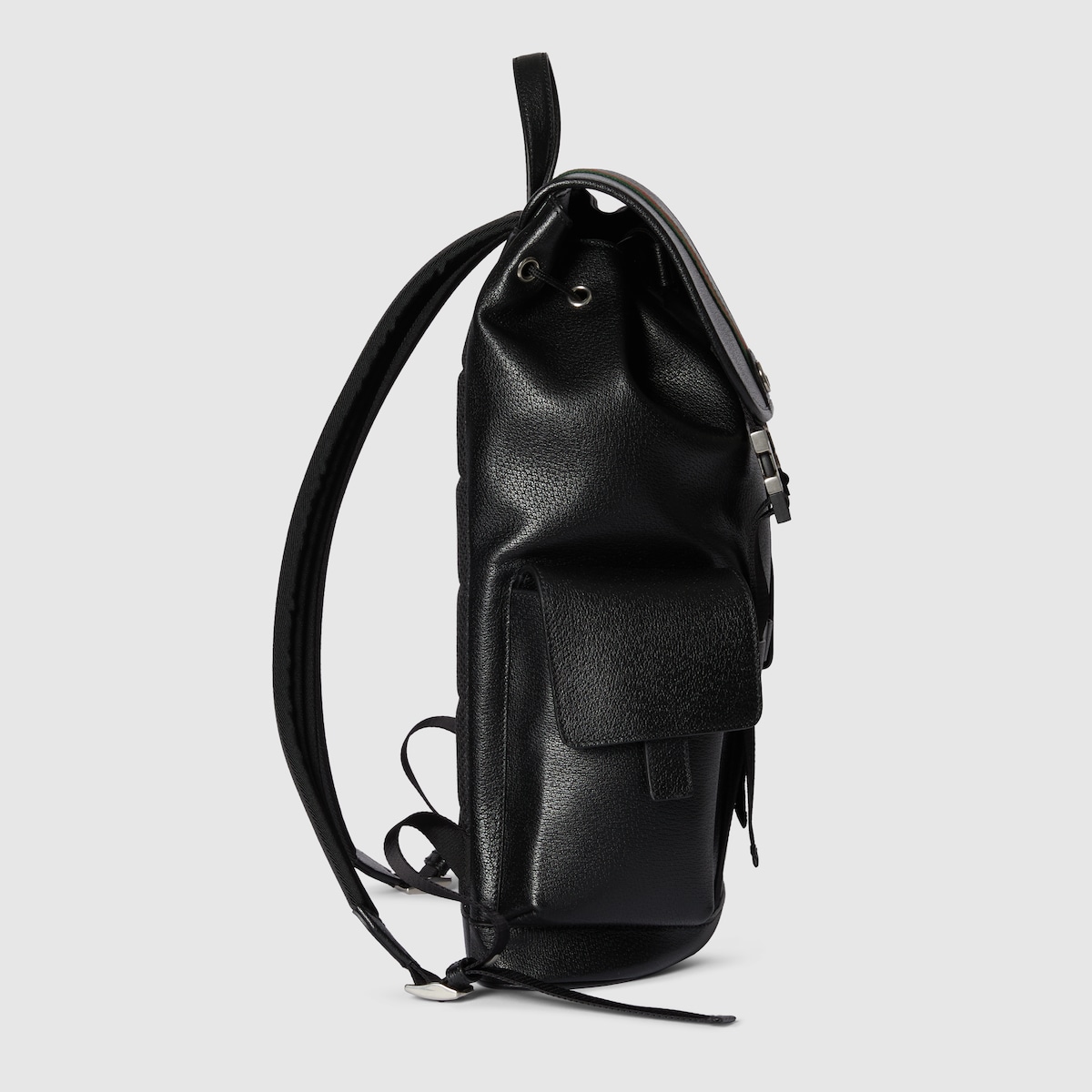 GUCCI ブラックレザー バックパック Gucci ブラックレザー バックパック
