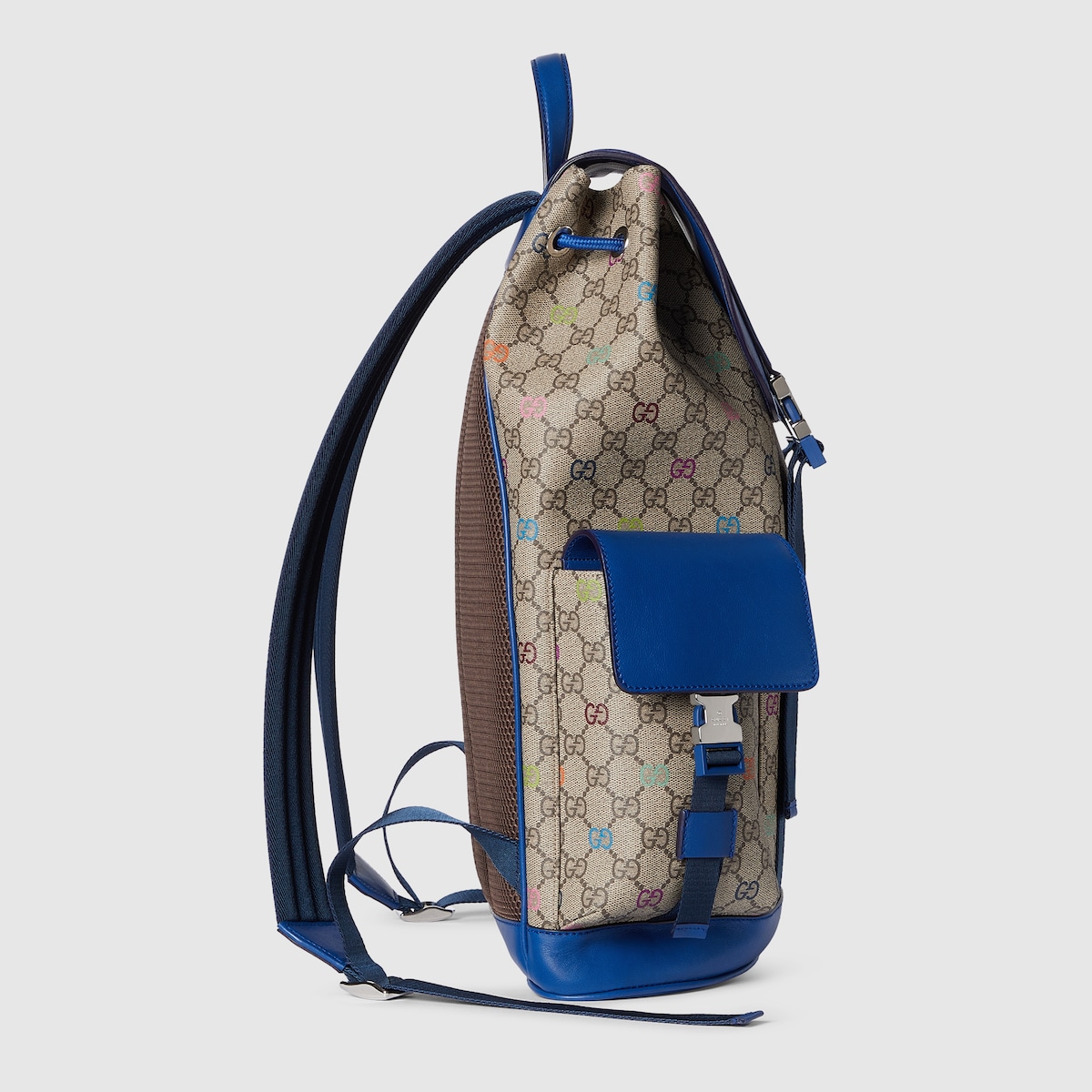 Gucci ビジネスバッグ ベージュ/青 収納袋付き