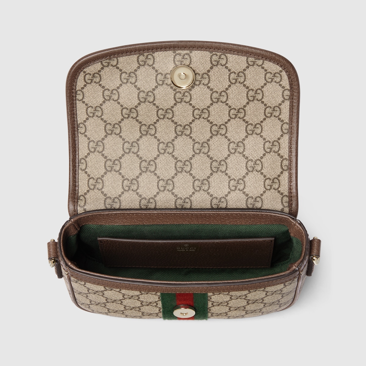ハンドバッグ Gucci OPHIDIA HANDBAG Ophidia large shoulder bag in beige and brown GG fabric