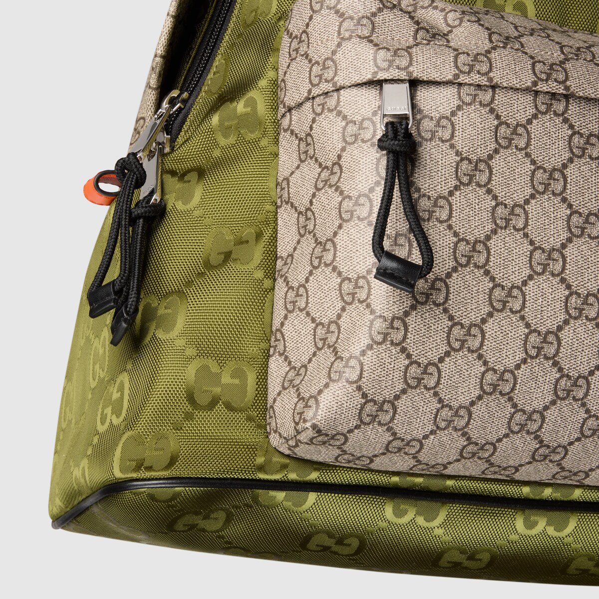 Gucci Match medium GG backpack in dark green GG nylon | GUCCI® US