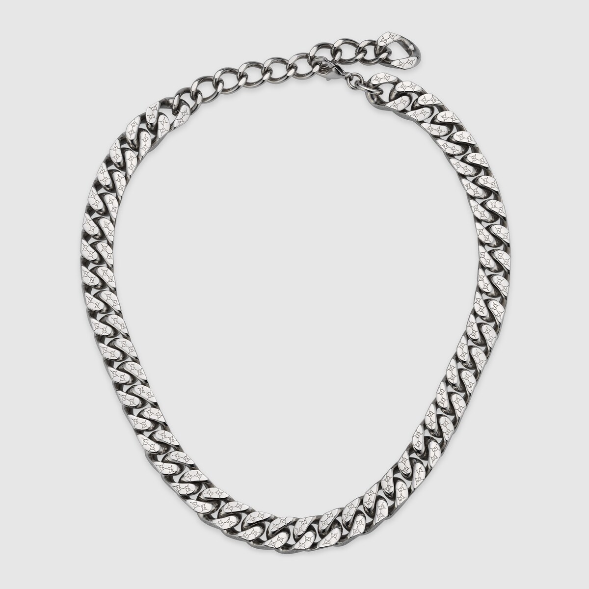 グッチ シグネチャー エングレービング チェーン ネックレス