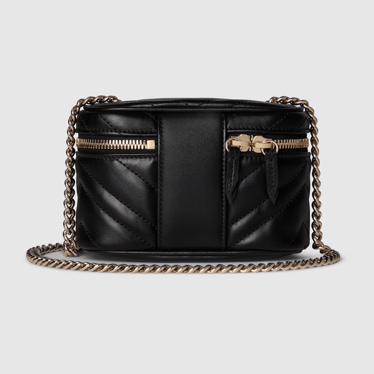 GUCCI ヴァニティバッグ GGマーモント〕ミニ バニティバッグ ・ブラック レザー | GUCCI公式