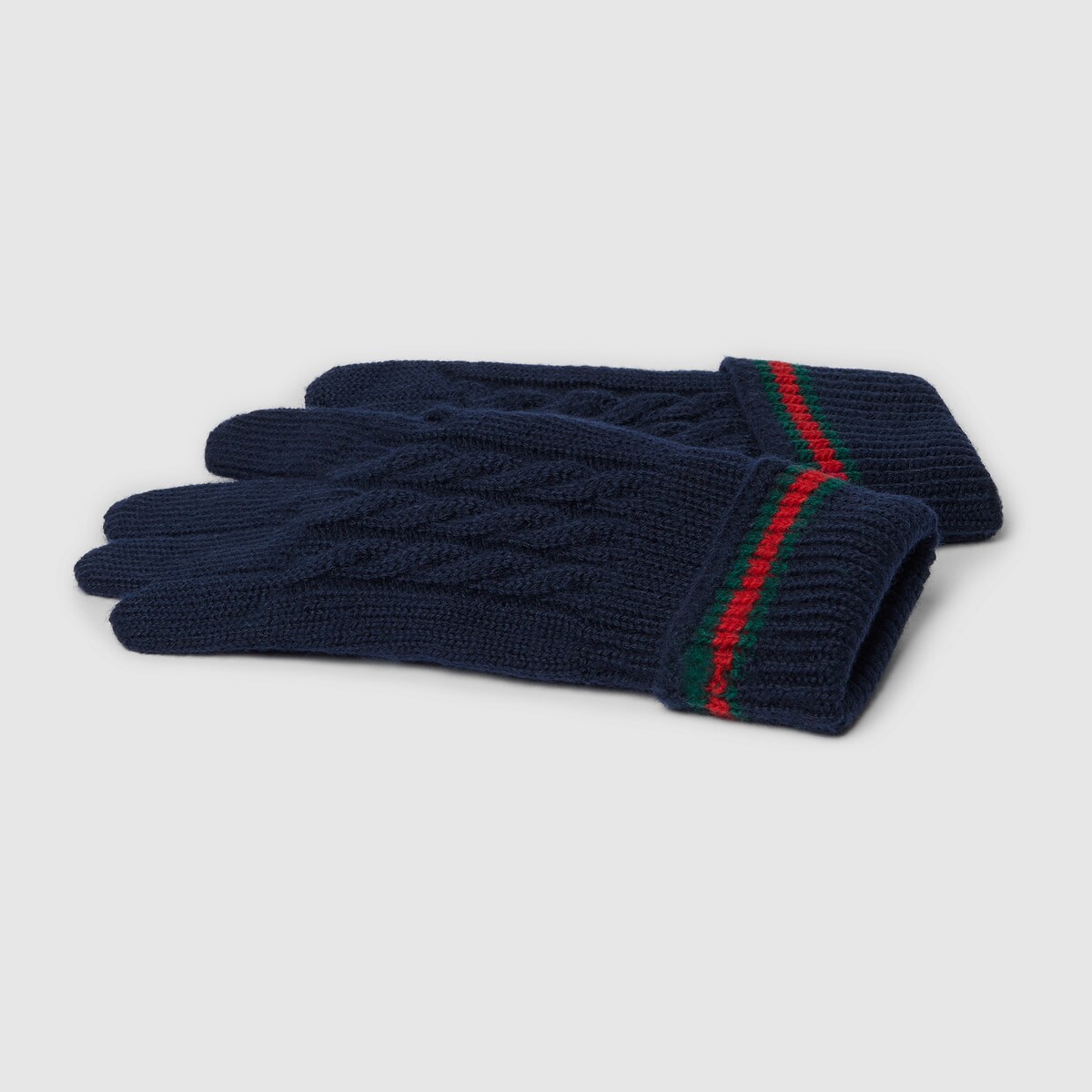 Children's wool gloves with Web in dark blue