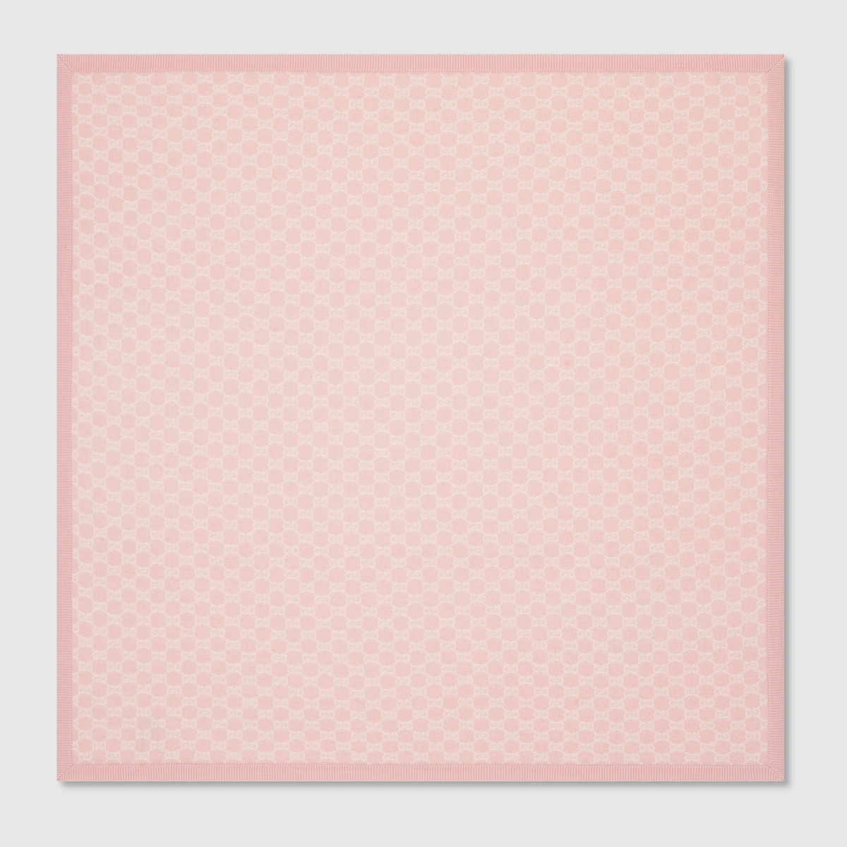 Baby GG wool blanket in light pink | GUCCI® US