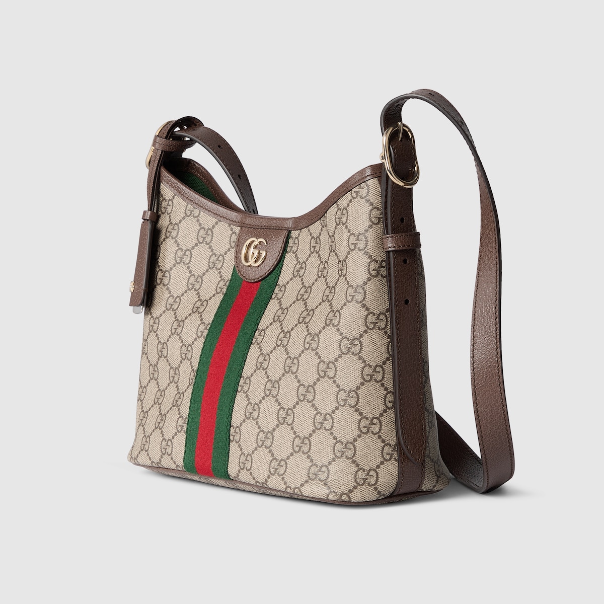 【GUCCI】 GG Ophidia Shoulder Bag Ophidia small shoulder bag in beige and dark brown GG