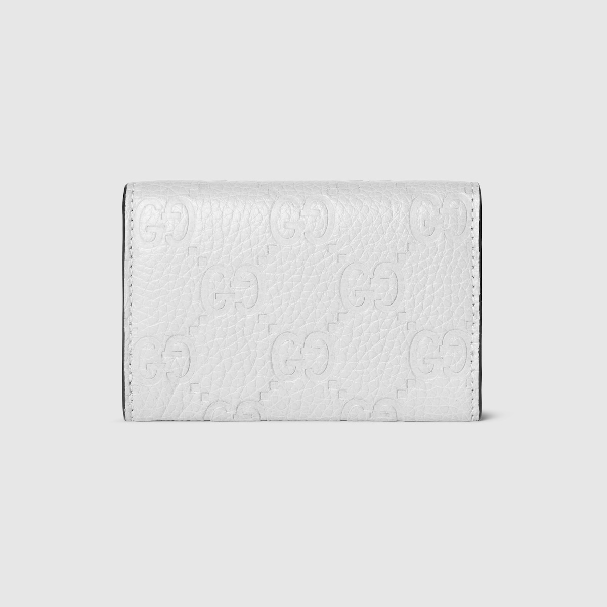 グッチ インプリント〕日本限定 二つ折りカードケース ・ライトグレー