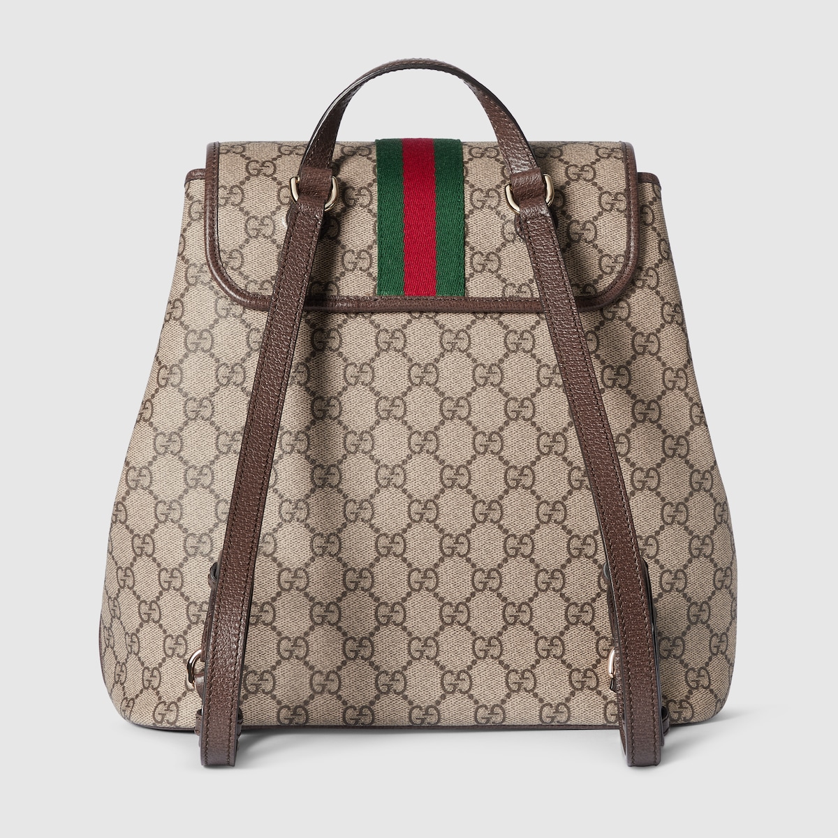 Ophidia medium backpack in beige and brown GG fabric | GUCCI® US