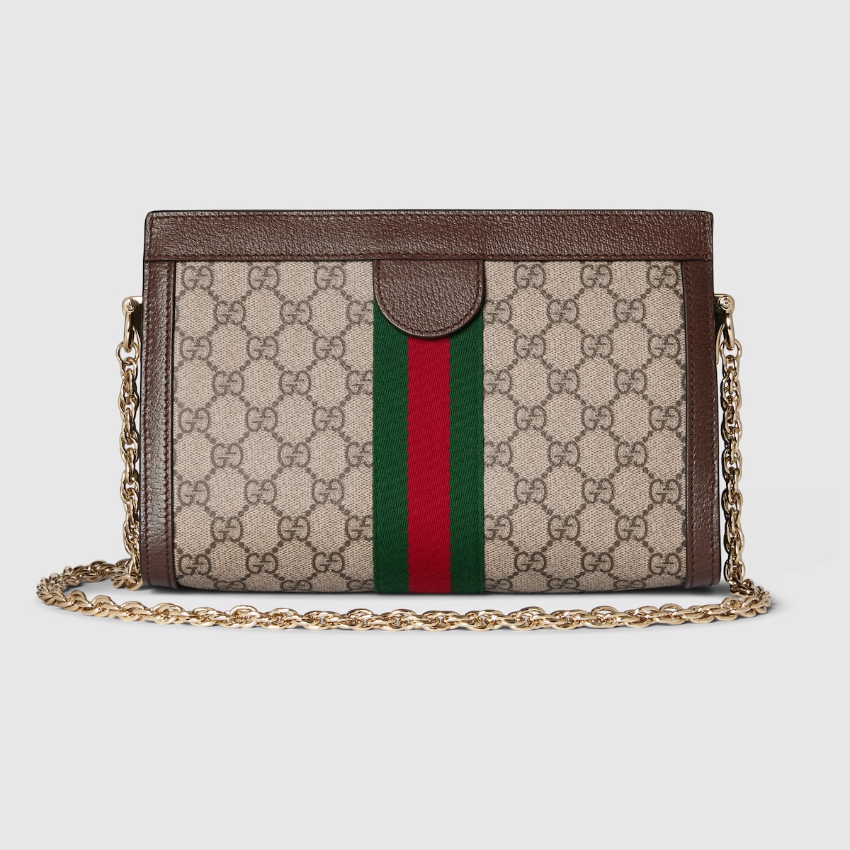 Ophidia medium shoulder bag in beige and brown GG fabric