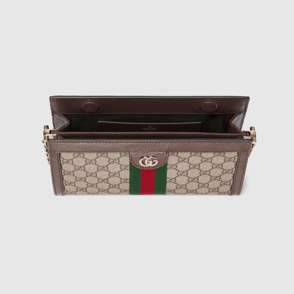【GUCCI】OPHIDIA GG BAG MEDIUM Ophidia medium shoulder bag in beige and brown GG fabric