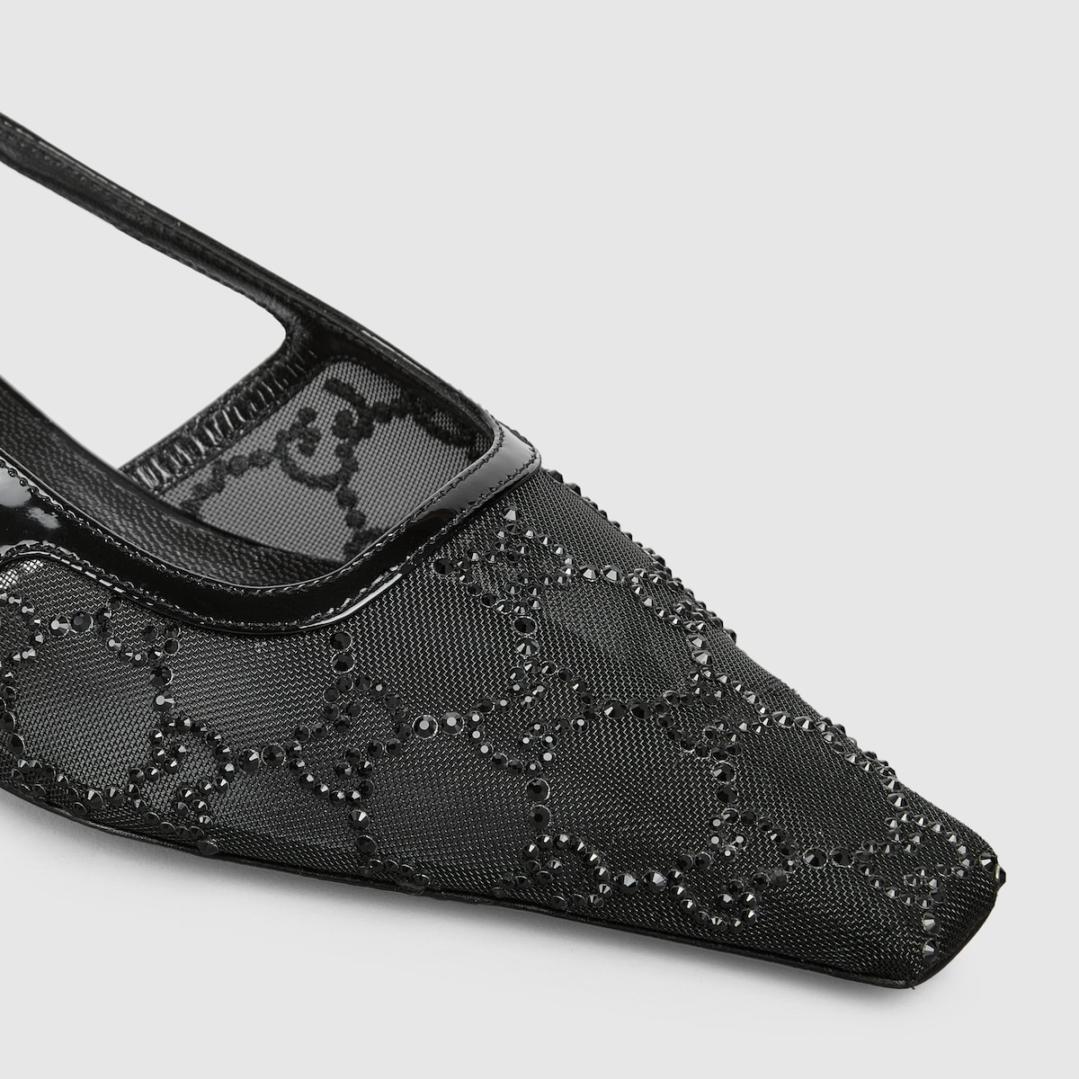 靴 Gucci GG Crystal Slingback Pumps 840728_FAEQ0_1046_006_095_0000