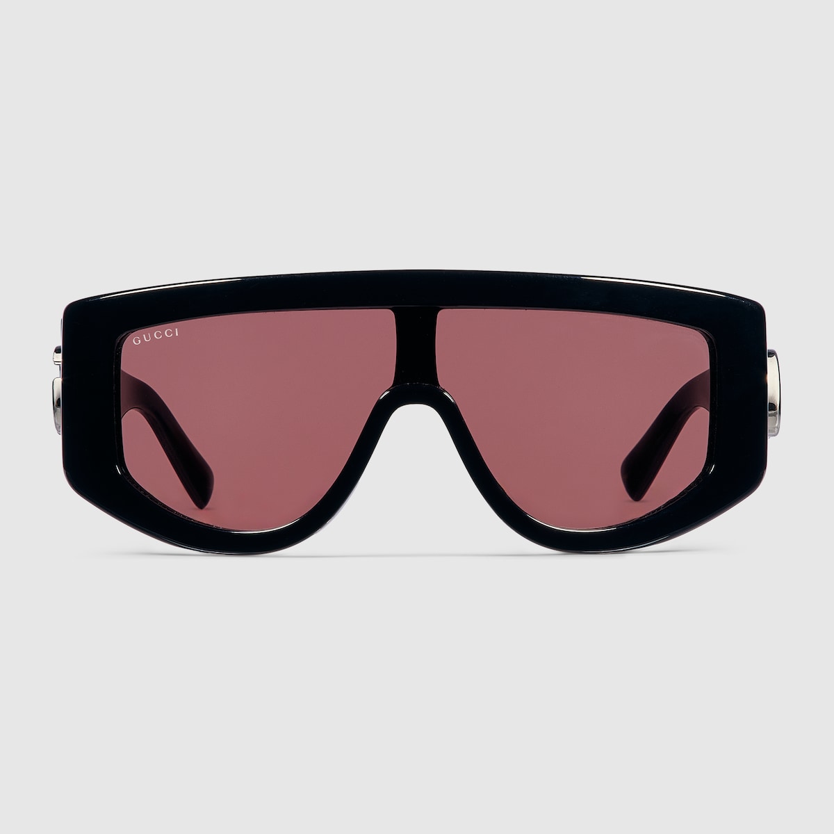 Rectangular frame sunglasses in black | GUCCI® US