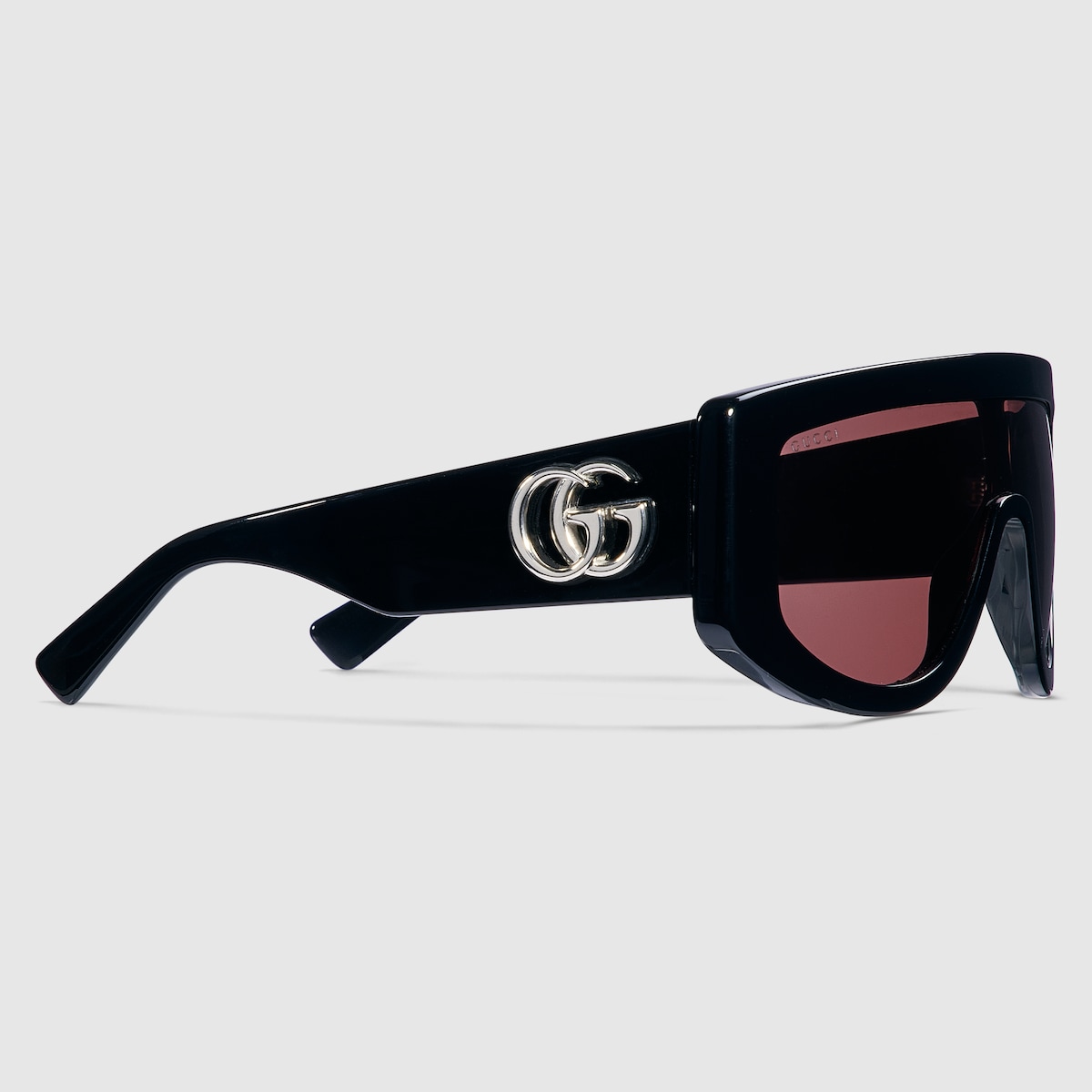 Rectangular frame sunglasses in black | GUCCI® US