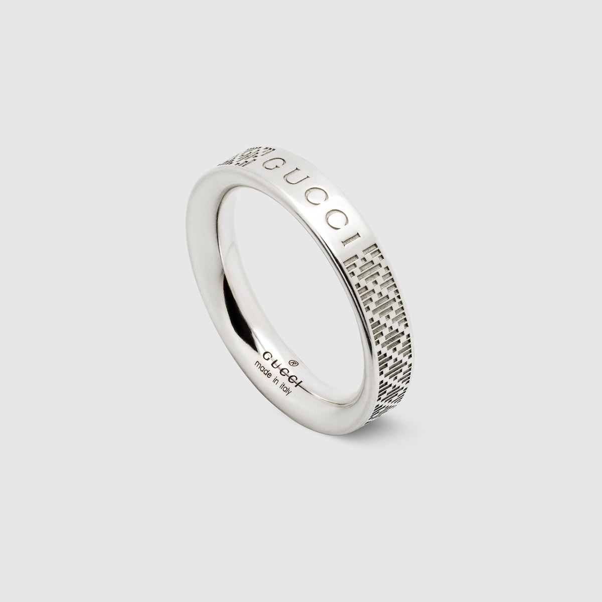 Gucci Diamante thin ring in 925 sterling silver | GUCCI® US