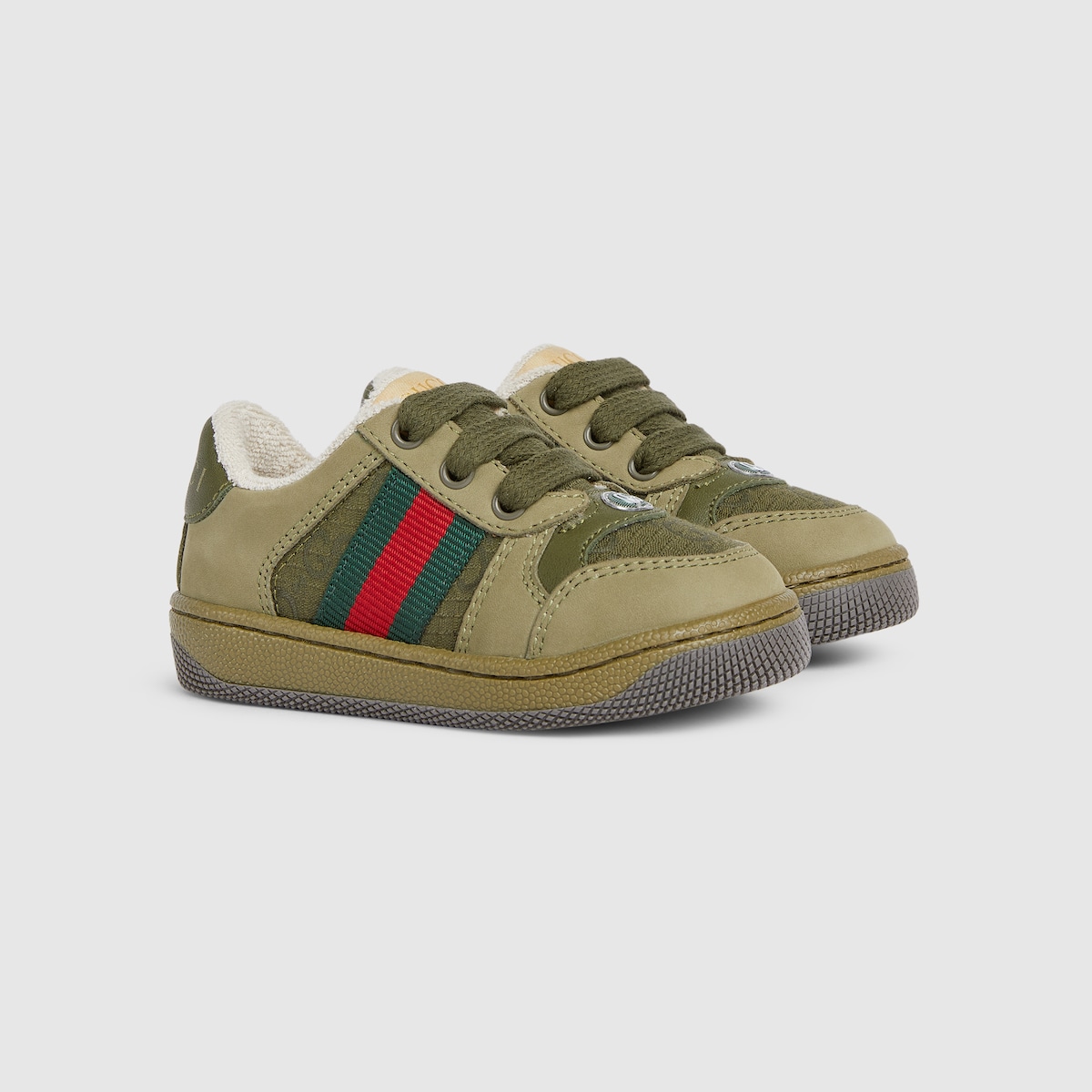 Toddler Screener sneaker in green suede - thumbnail 4