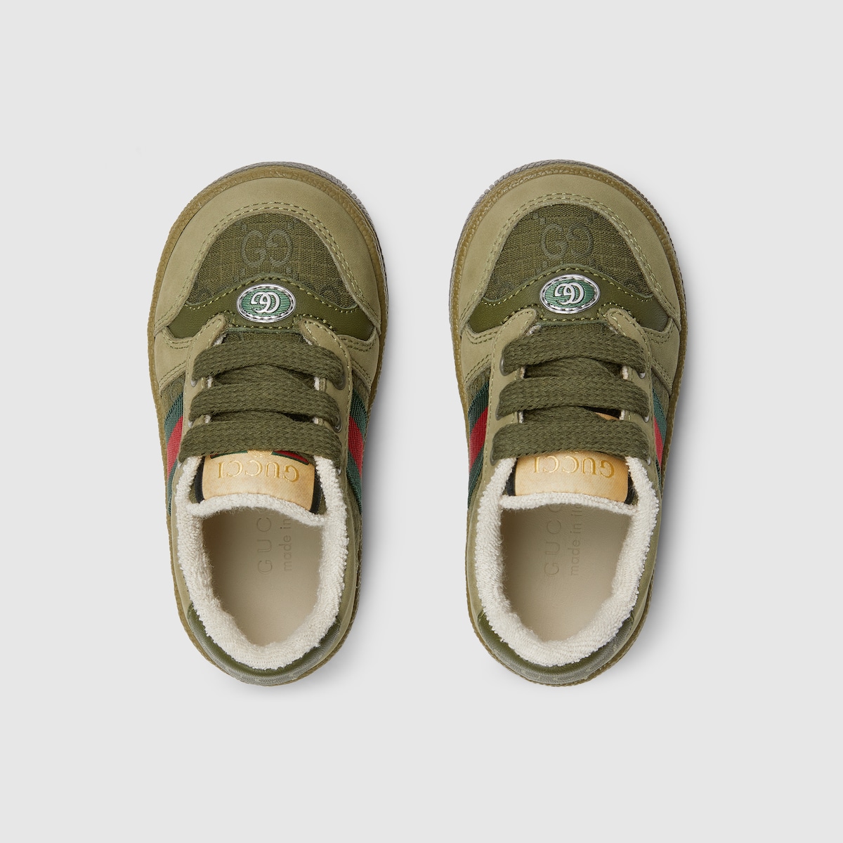 Toddler Screener sneaker in green suede - thumbnail 2