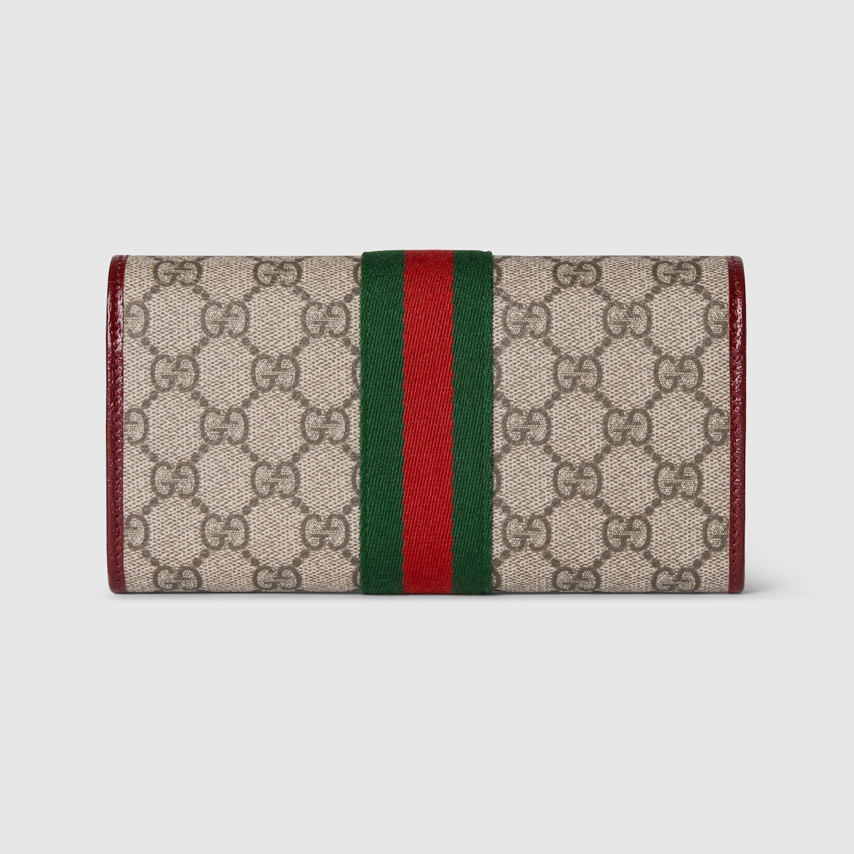 オフィディア〕コンチネンタルウォレット ・ベージュ＆ブラウン GG