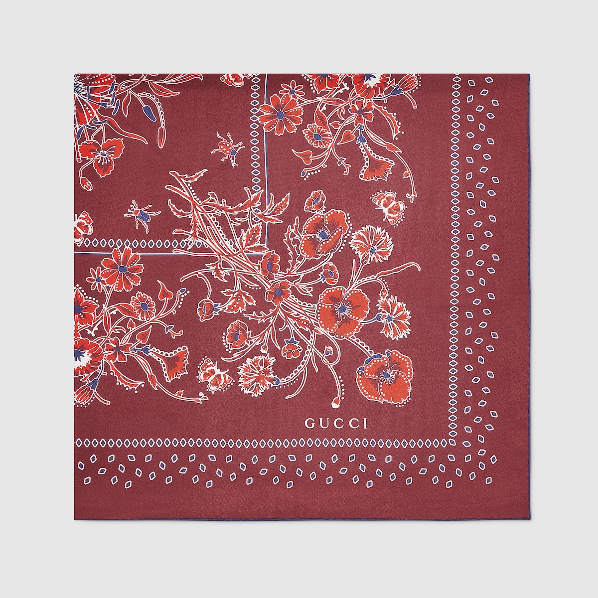 アクセサリーその他 GUCCI PRINTED SILK FOULARD GUCCI Printed silk-twill scarf | NET-A-PORTER