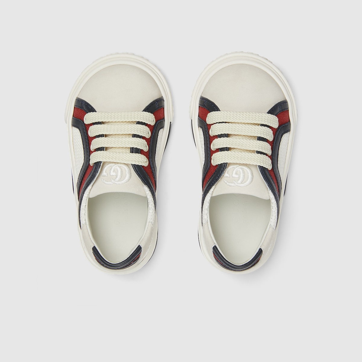 Toddler Gucci Tennis 1977 sneaker in white canvas | GUCCI® CA