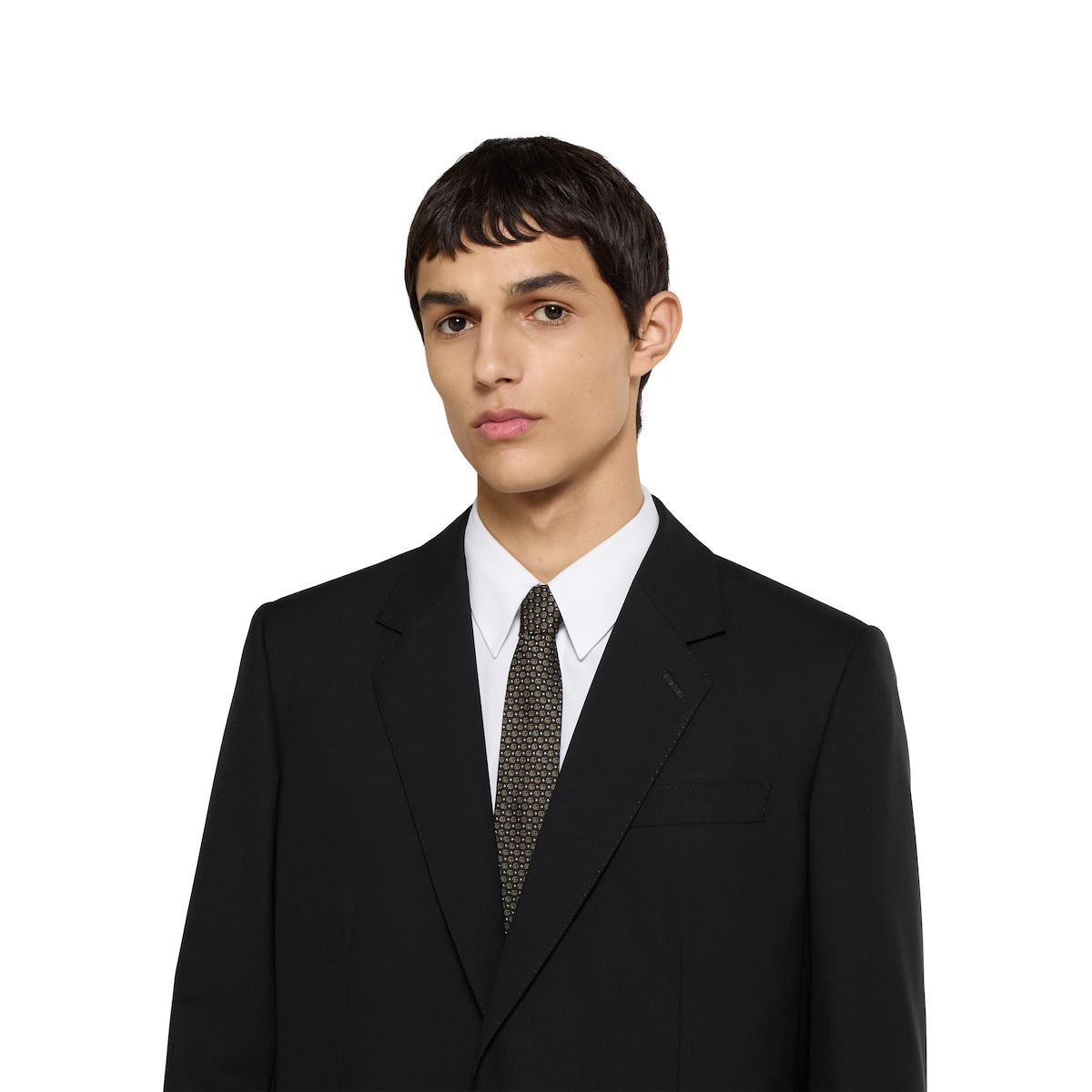 Double G silk jacquard tie