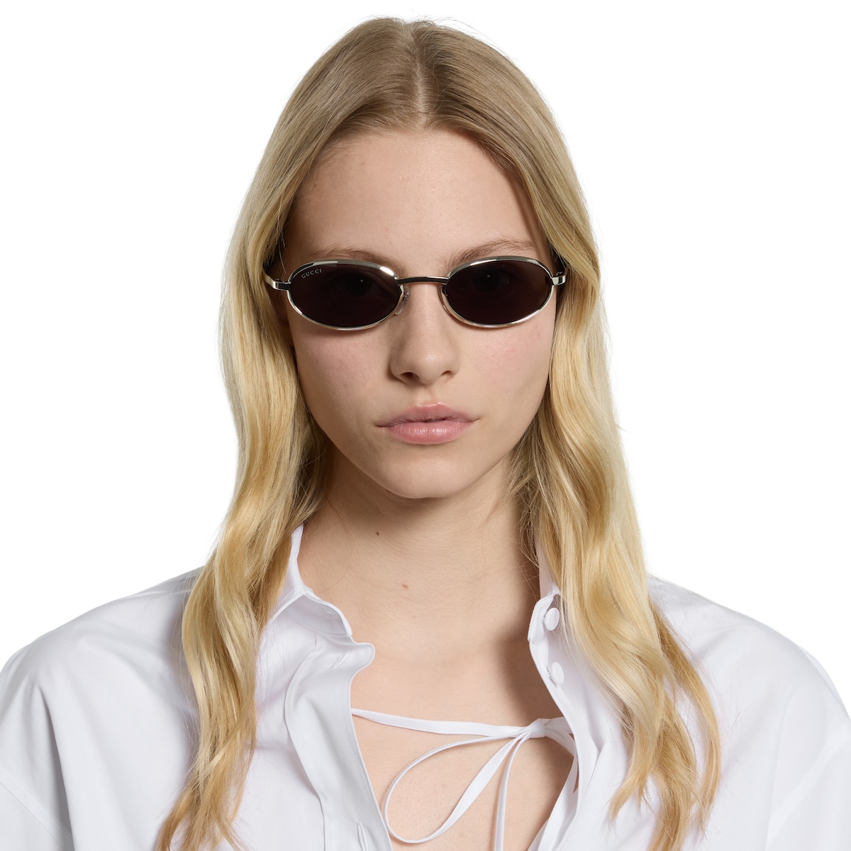 OVAL FRAME SUNGLASSES G0111 IN ACETATE