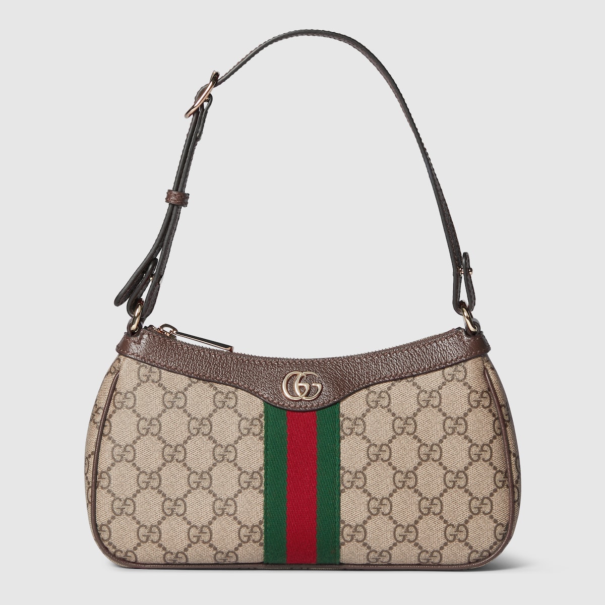 Ophidia Small Shoulder Bag In Beige And Brown GG Fabric GUCCI US