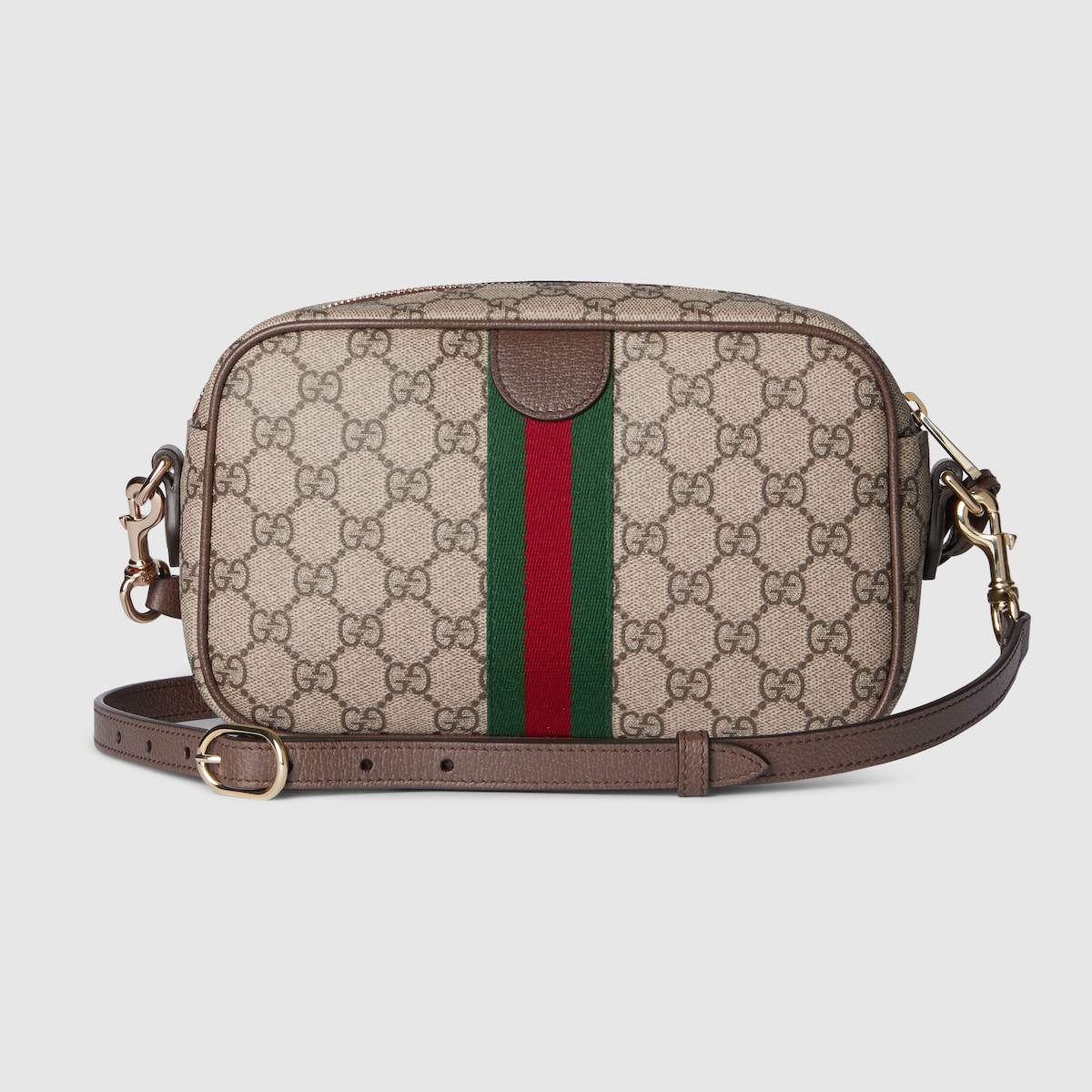 Ophidia small camera bag in beige and brown GG fabric | GUCCI® US