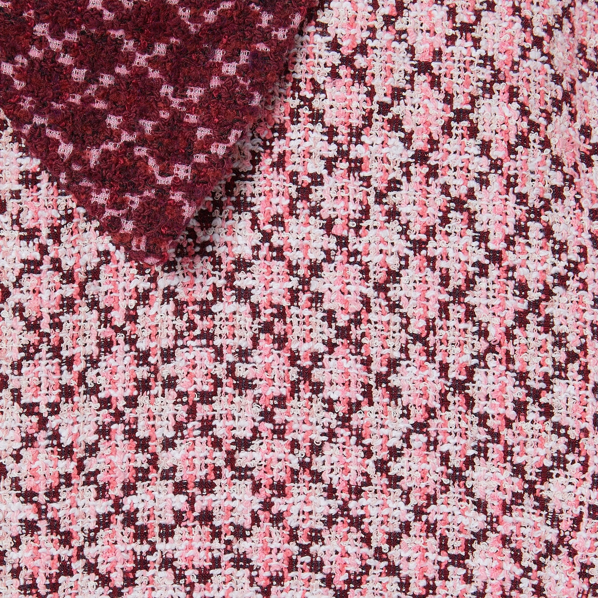 Diamond cotton bouclé dress