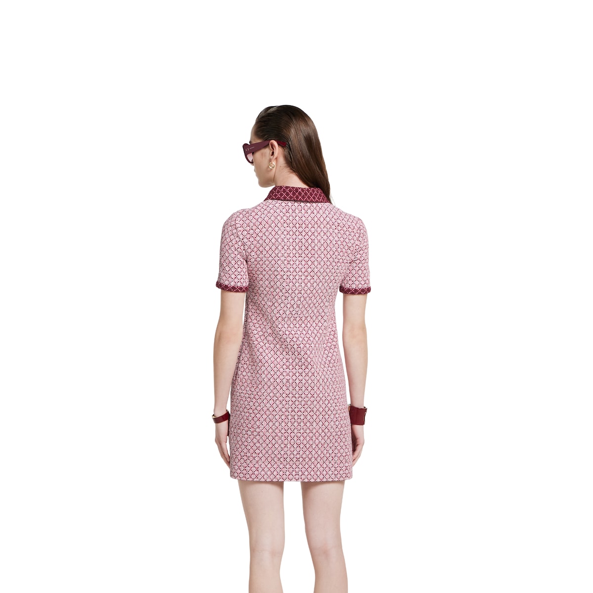 Diamond cotton bouclé dress