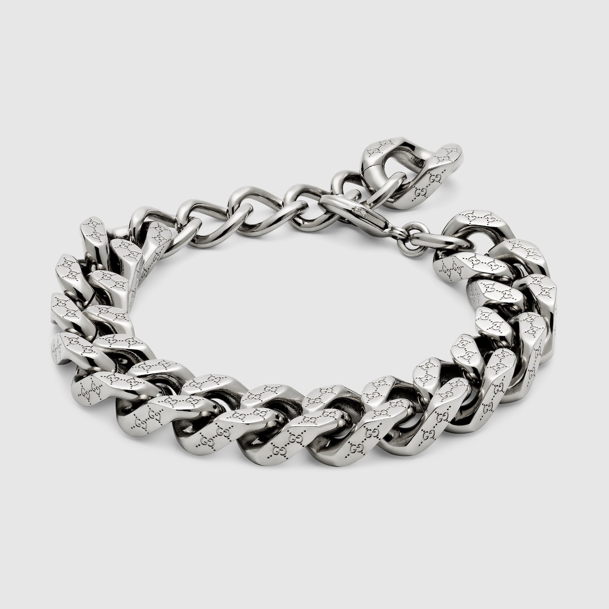 GUCCI 新品同様品　エナメルエングレービングチェーンブレスレット　刻印18 imgrc0161493986.jpg