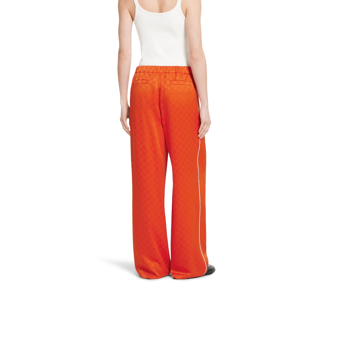 GG satin pants