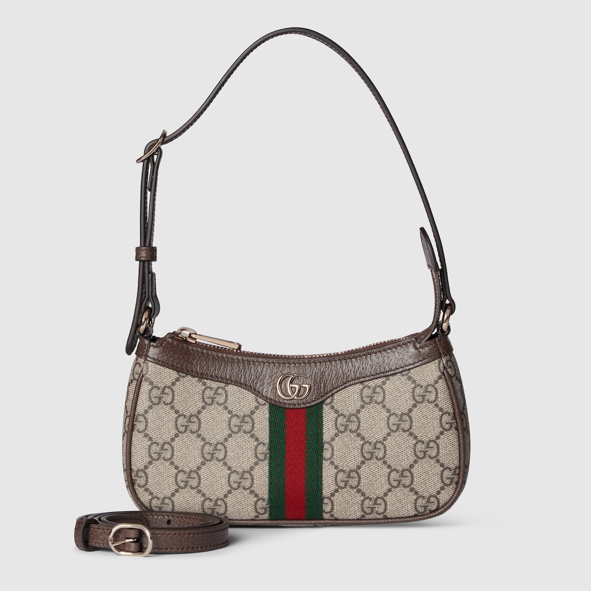 ◆GUCCI 最新作 SS25◆Ophidia ミニバッグ/Beige◆ Ophidia small shoulder bag in beige and dark brown GG