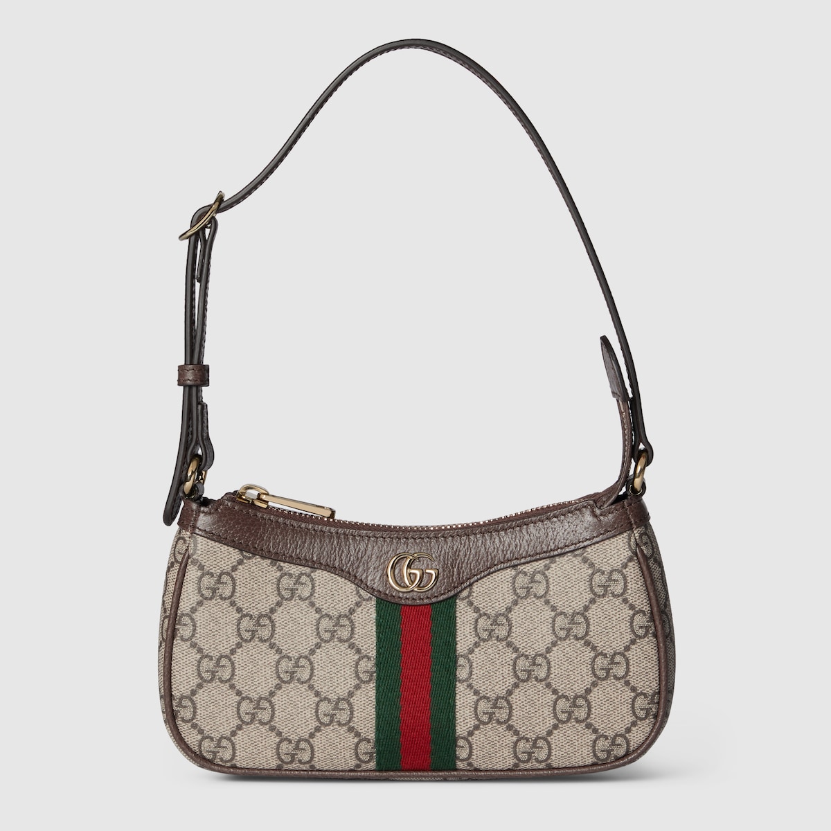 ショルダーバッグ・ポシェット GUCCI SMALL OPHIDIA BAG Ophidia small shoulder bag in beige and dark brown GG