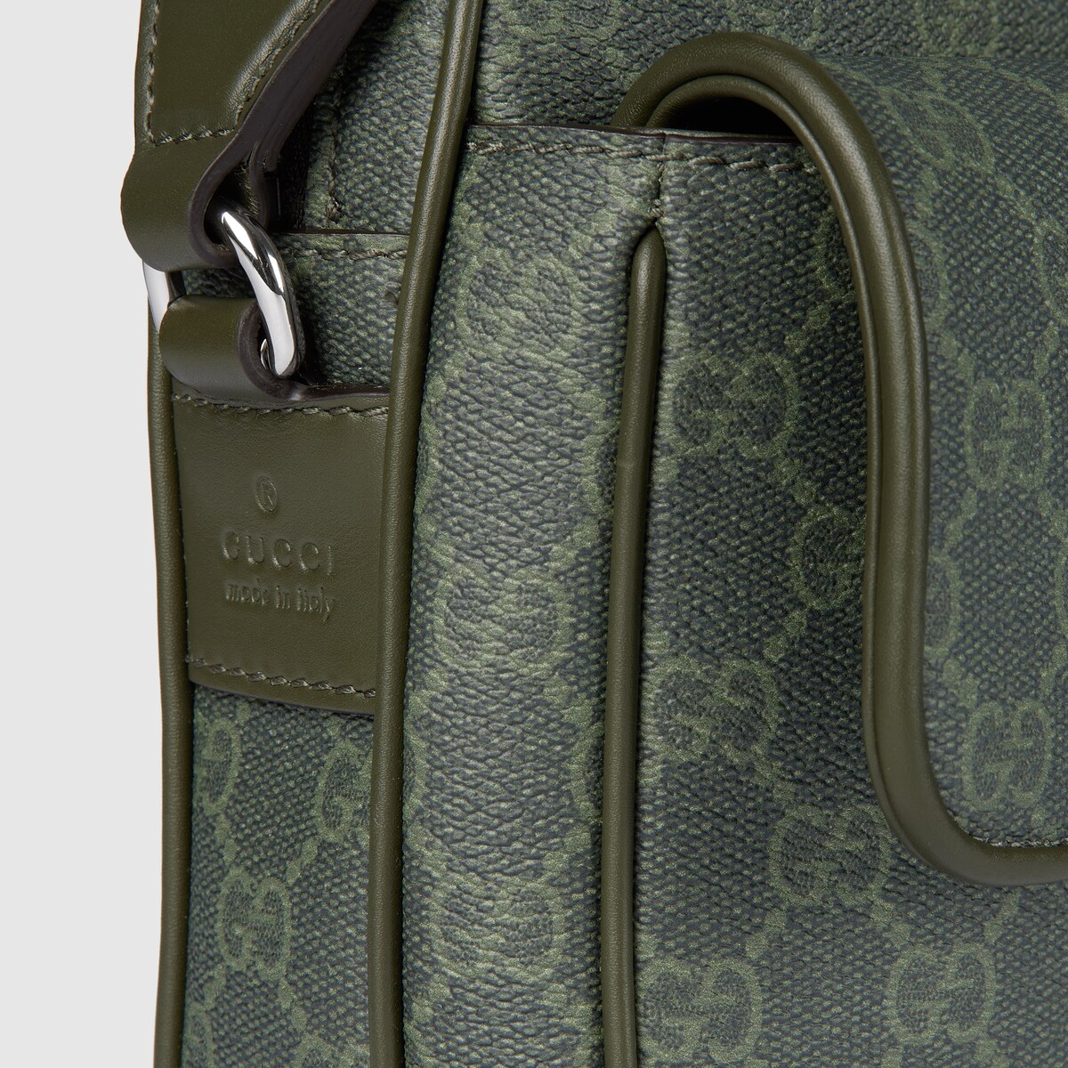 GG Monogram small crossbody bag in forest green GG fabric - thumbnail 7