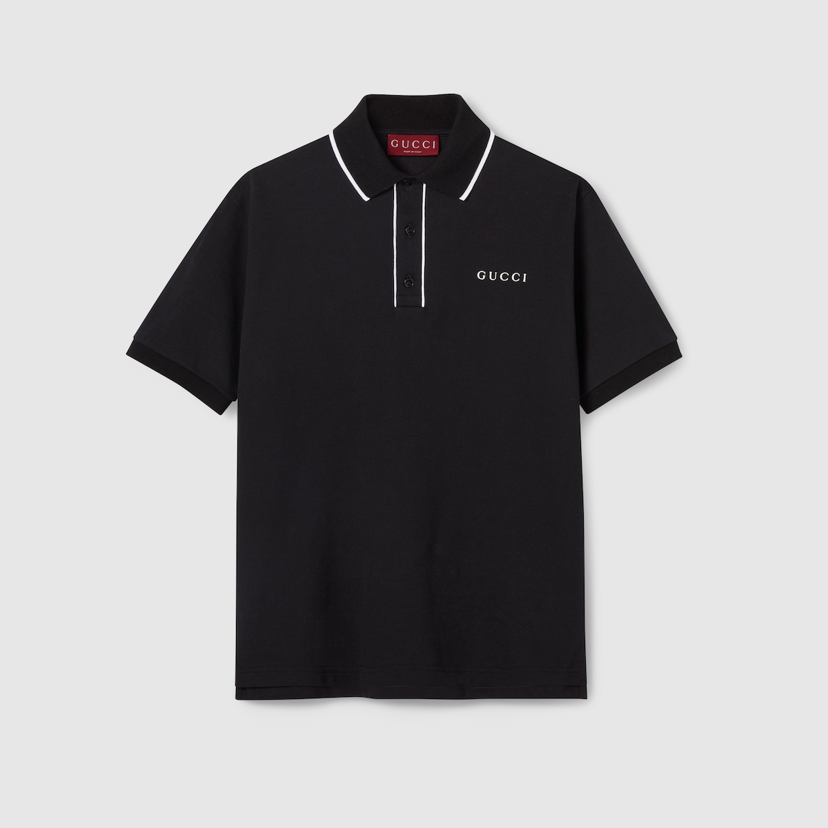 Tシャツ・カットソー GUCCI Men T Shirts 806250XJHHO 1043 BLACK Cotton jersey T-shirt with Gucci print in black | GUCCI® US