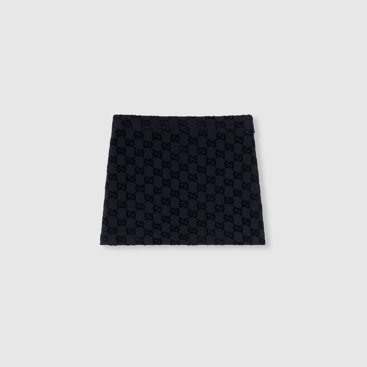 Children's GG neoprene mini skirt in dark blue