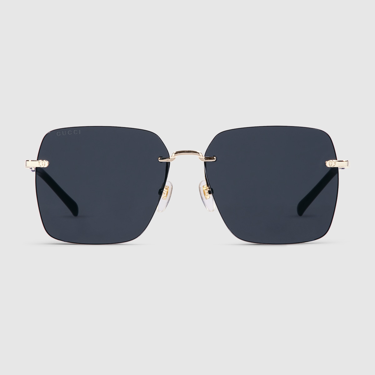 Specialized fit square sunglasses in light gold - thumbnail 4