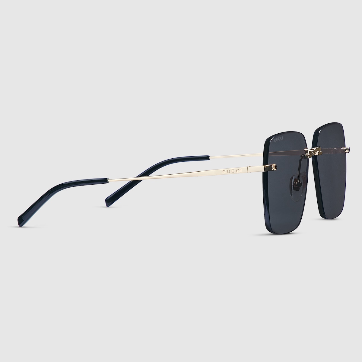 Specialized fit square sunglasses in light gold - thumbnail 3