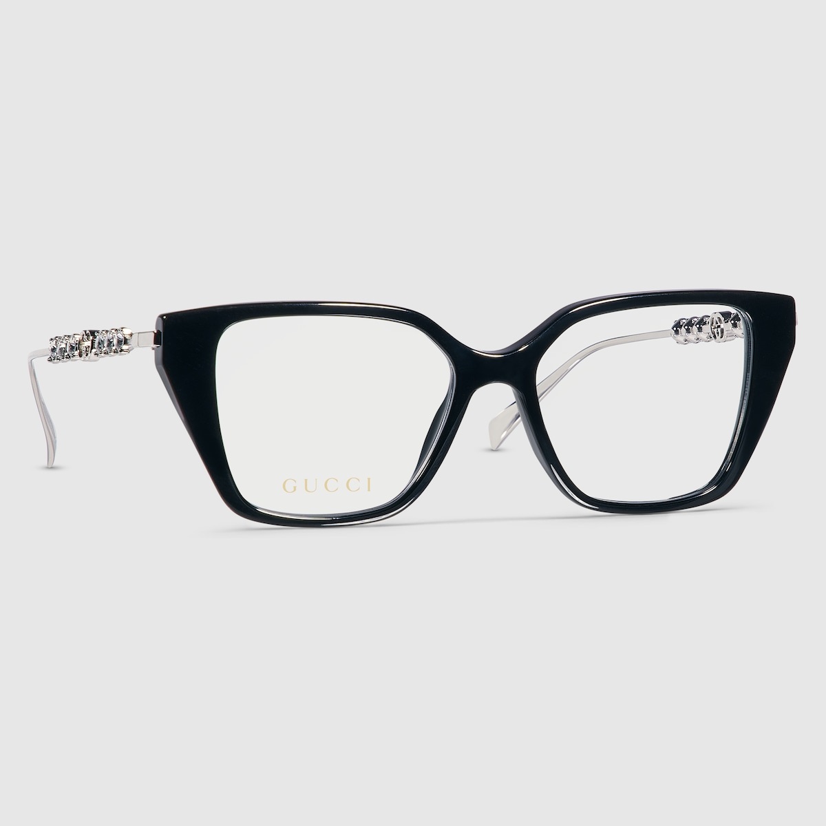 Cat eye optical frame in black | GUCCI® US