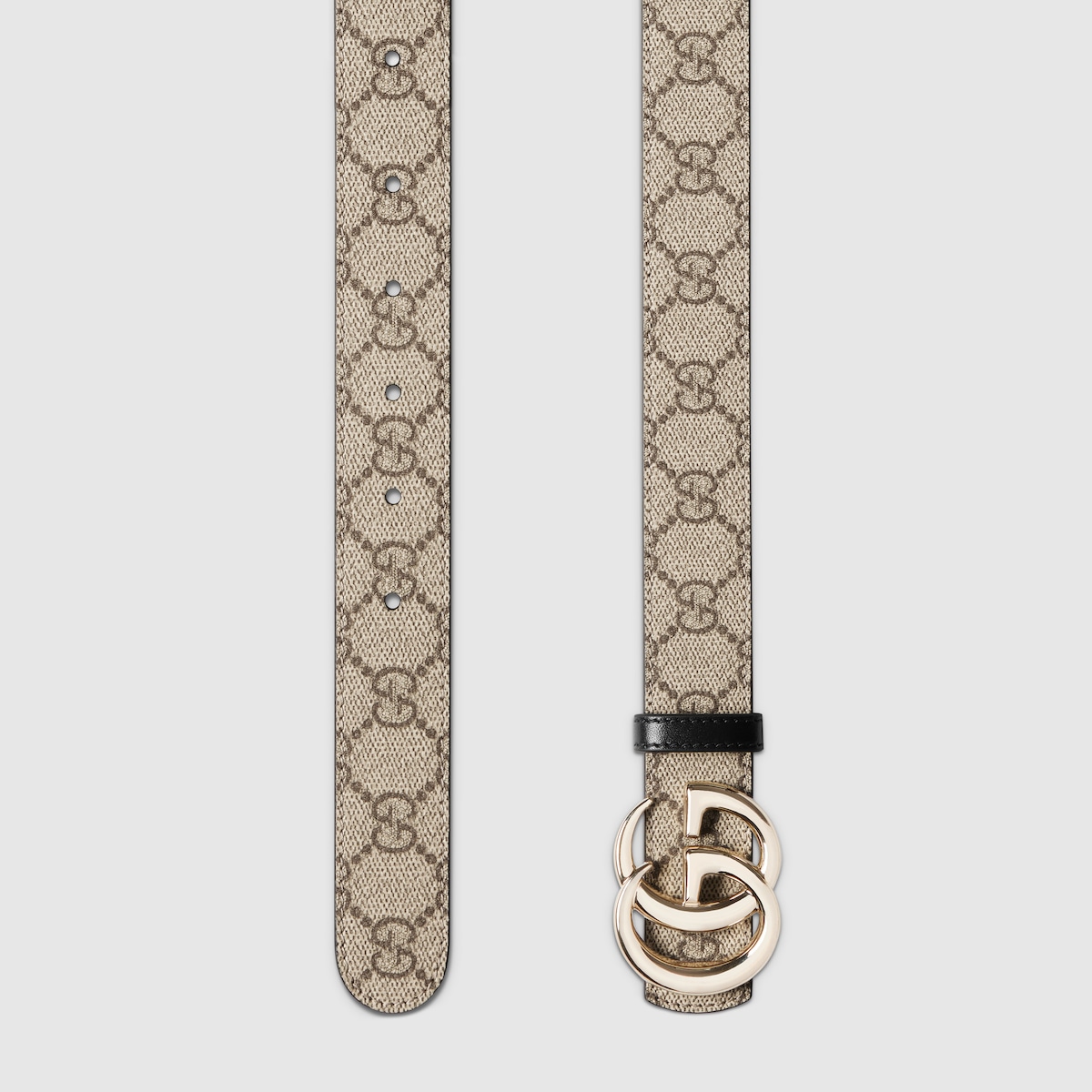 Gucci ベルト ダブルGロゴ ベージュ ダブルG リバーシブル ベルト ・ベージュ GGスプリーム