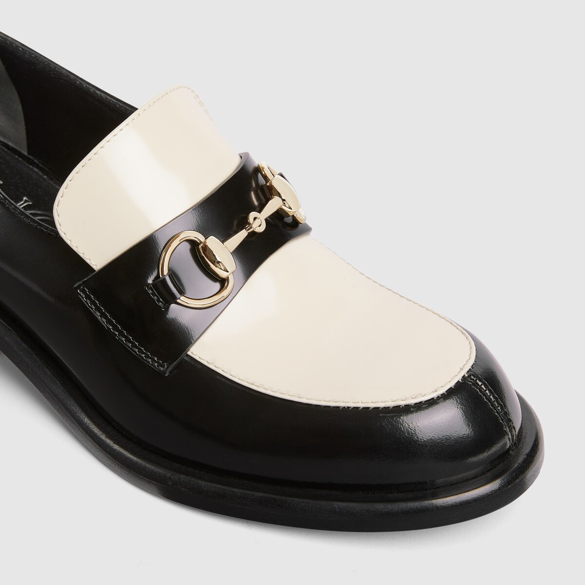 GUCCI グッチ ビットローファー バイカラー ホワイト ブラック GUCCI