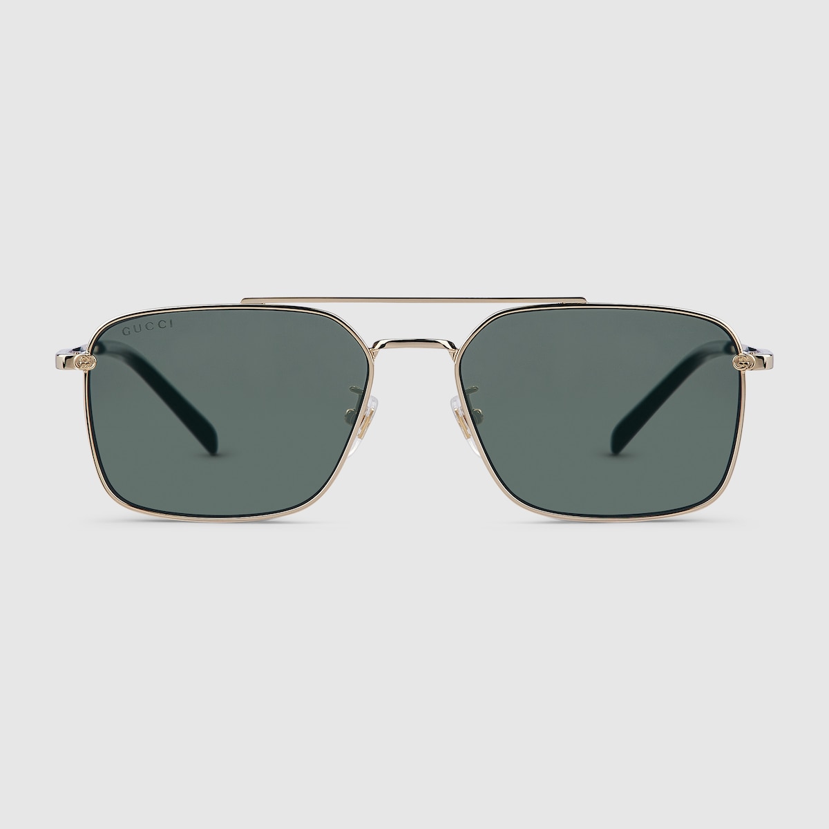 GUCCI スヘシャライスト フィット 長方形 フレム サンクラス Specialized fit rectangular sunglasses in light gold | GUCCI® US