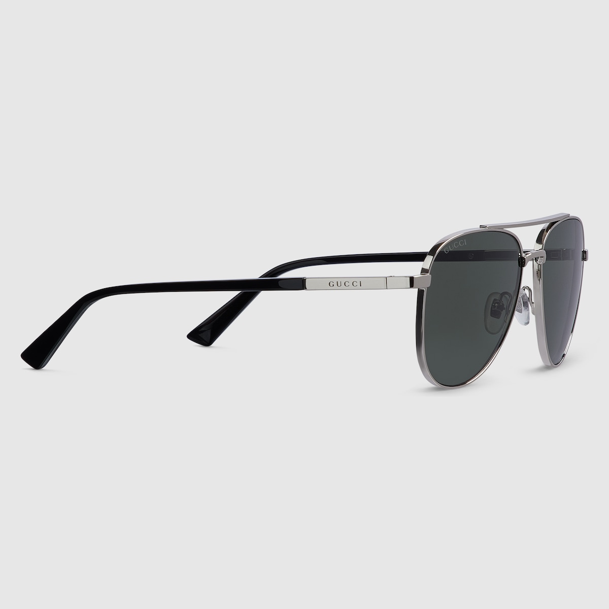 Aviator frame sunglasses in silver - thumbnail 5