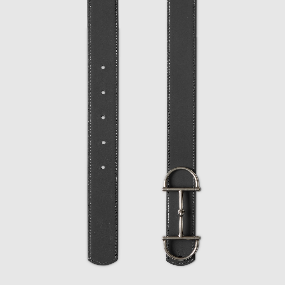 希少/美品✨グッチ ホースビット 細ベルト シルバー ブラック レザー 美品】GUCCI グッチ ホースビット 細ベルト シルバー ブラック レザー