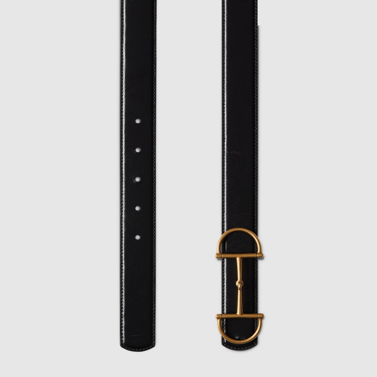 Q2787 未使用 グッチ ホースビット レザー ベルト 847273_AAFRD_1087_002_100_0000