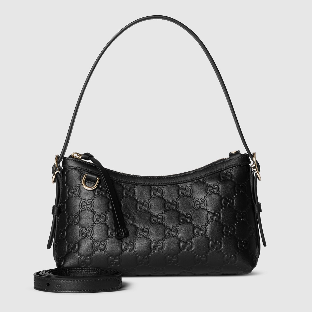 国内発送 GUCCI グッチ GGエンブレム ショルダーバッグ 847450 GG Emblem small shoulder bag in black GG leather | GUCCI® US