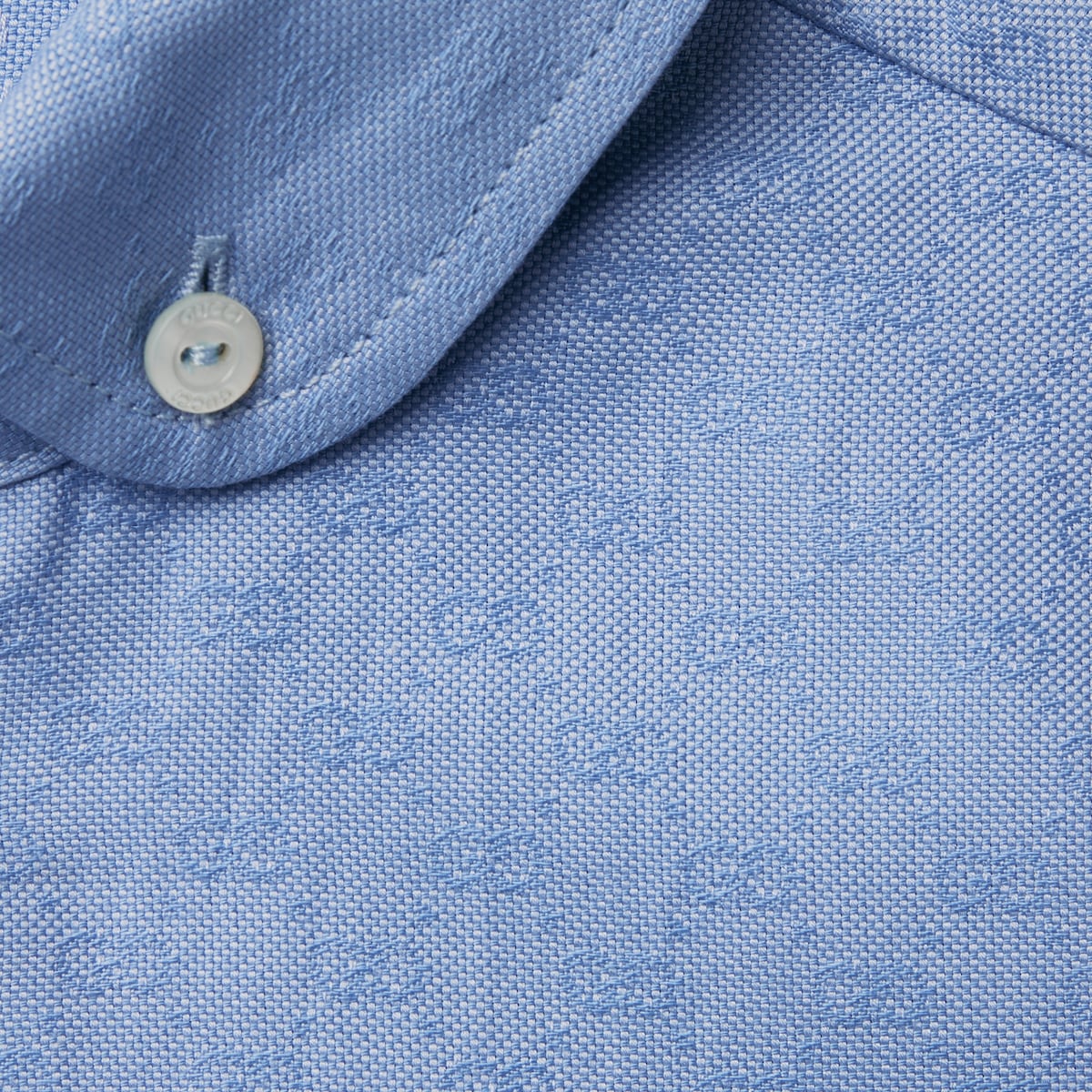 Children's Oxford cotton GG shirt in light blue - thumbnail 2