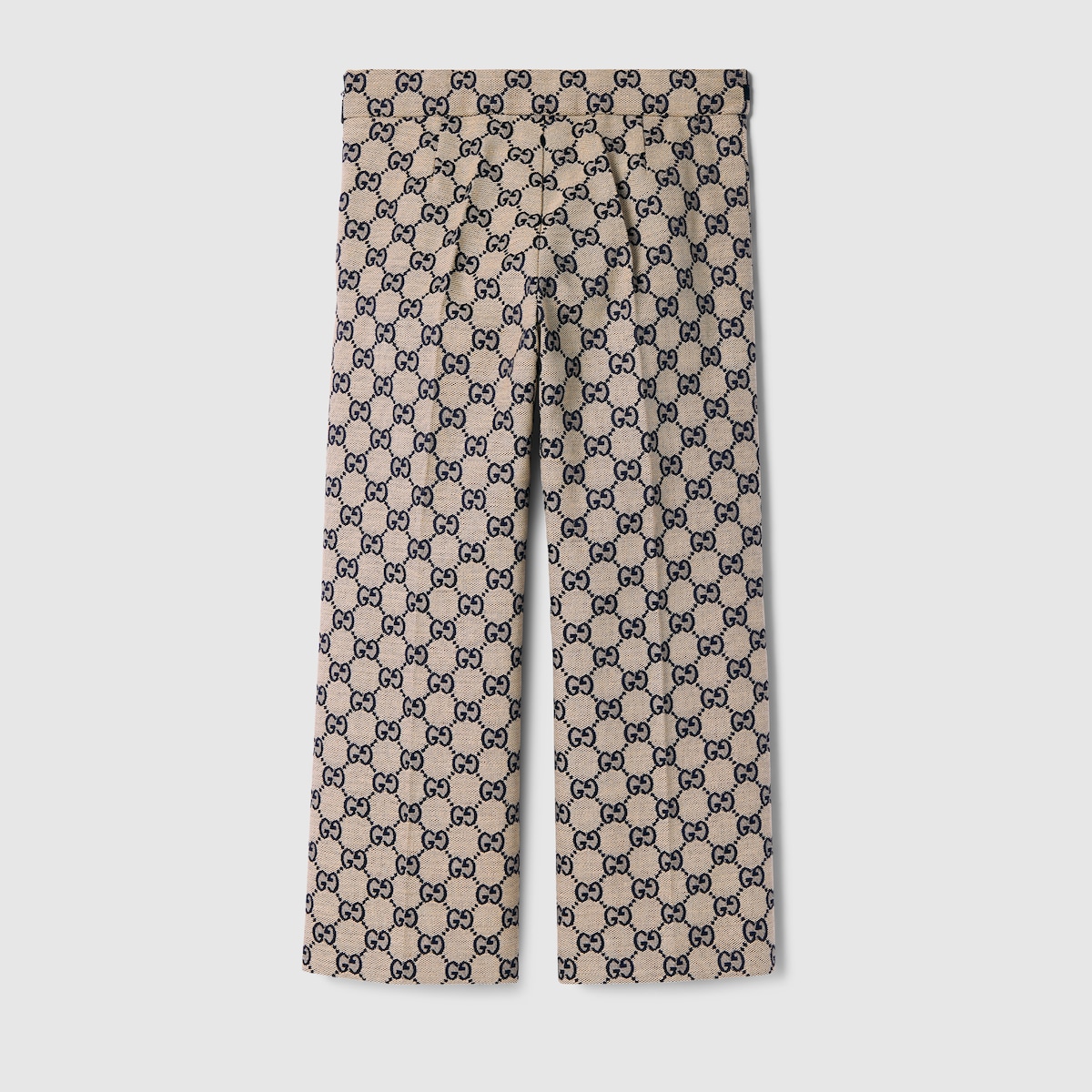 Children's GG canvas pants in beige and blue - thumbnail 4