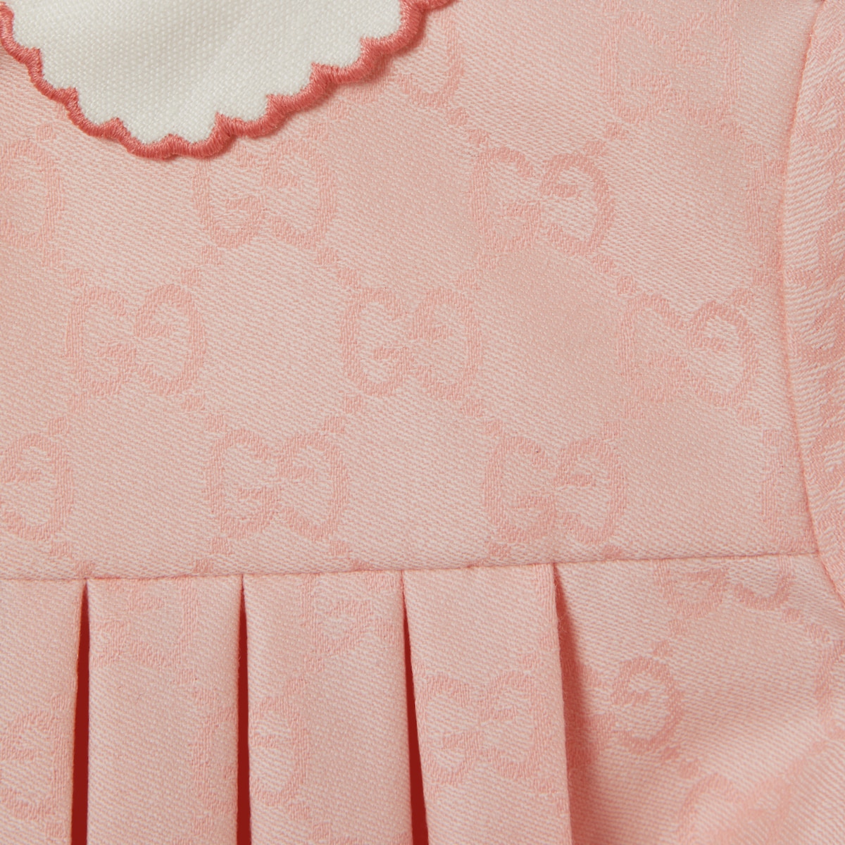 Baby GG flannel dress in light pink - thumbnail 3