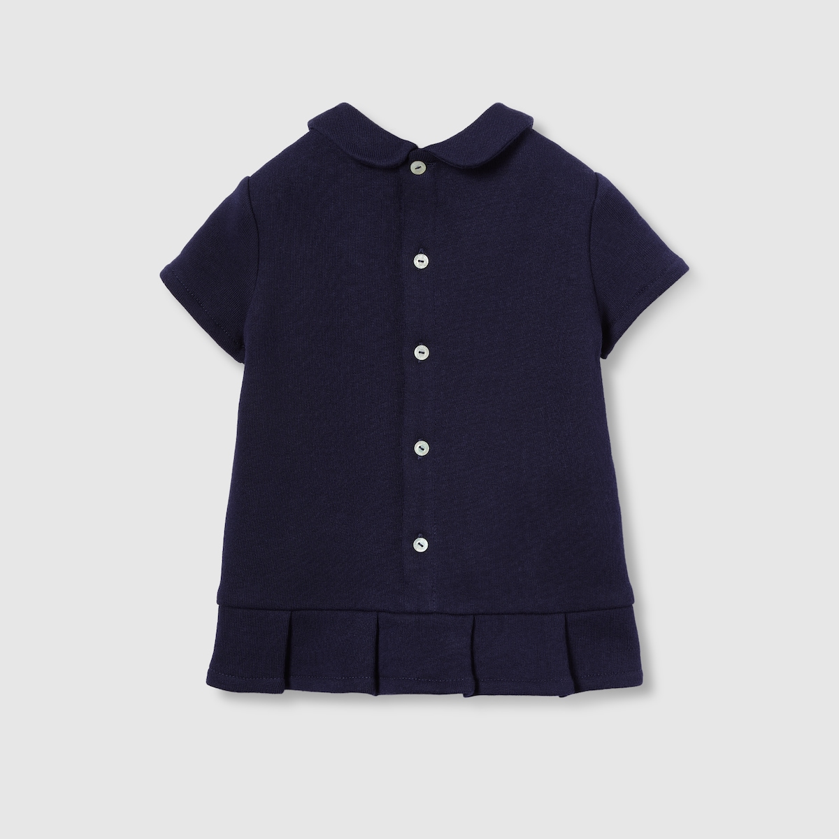 Baby cotton dress with Web in dark blue